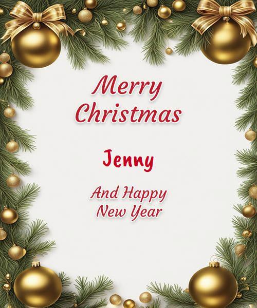 personalised christmas card