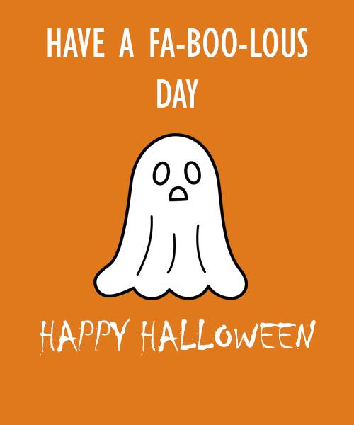 Funny personalised halloween card