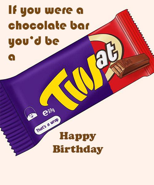 Funny personalised birthday card